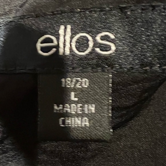 Ellos front black pleated sleeveless dress size large 18/20 - Picture 5 of 6